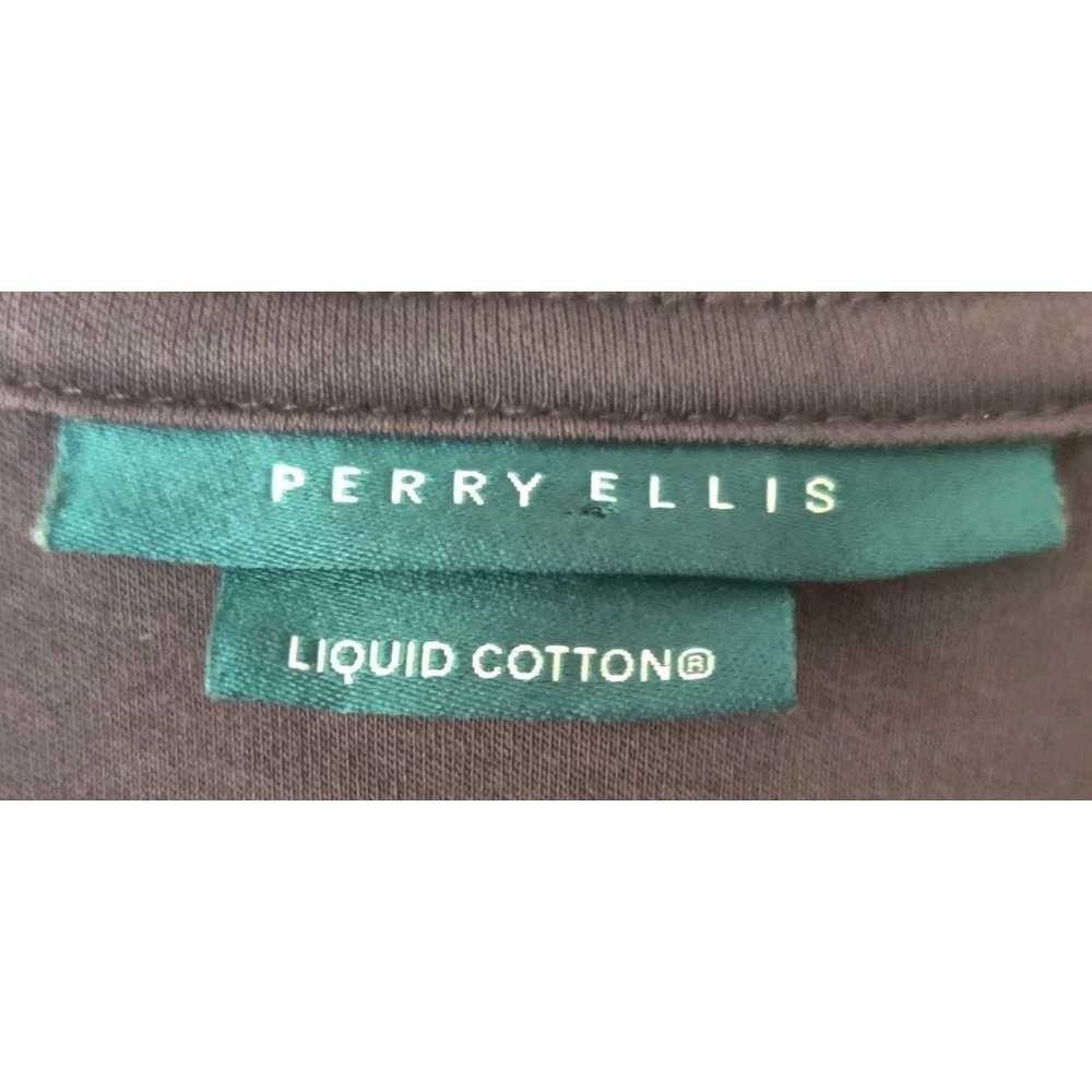 PERRY ELLIS Men's Liquid Cotton Ultra Soft Touch Polo Shirt Short Sleeve Size M - Picture 4 of 6
